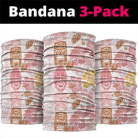 Christmas Aloha Hawaii Tiki Neck Gaiter Hibiscus Spring Colors LT7 package One Size: 25*50cm Pink - Polynesian Pride