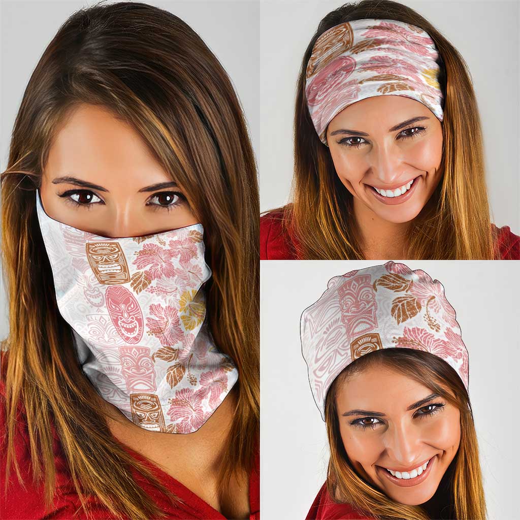 Christmas Aloha Hawaii Tiki Neck Gaiter Hibiscus Spring Colors LT7 - Polynesian Pride