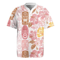 Christmas Aloha Hawaii Tiki Rugby Jersey Hibiscus Spring Colors - Polynesian Pride