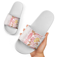 Christmas Aloha Hawaii Tiki Slide Sandals Hibiscus Spring Colors LT7 - Polynesian Pride