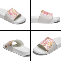 Christmas Aloha Hawaii Tiki Slide Sandals Hibiscus Spring Colors LT7 - Polynesian Pride