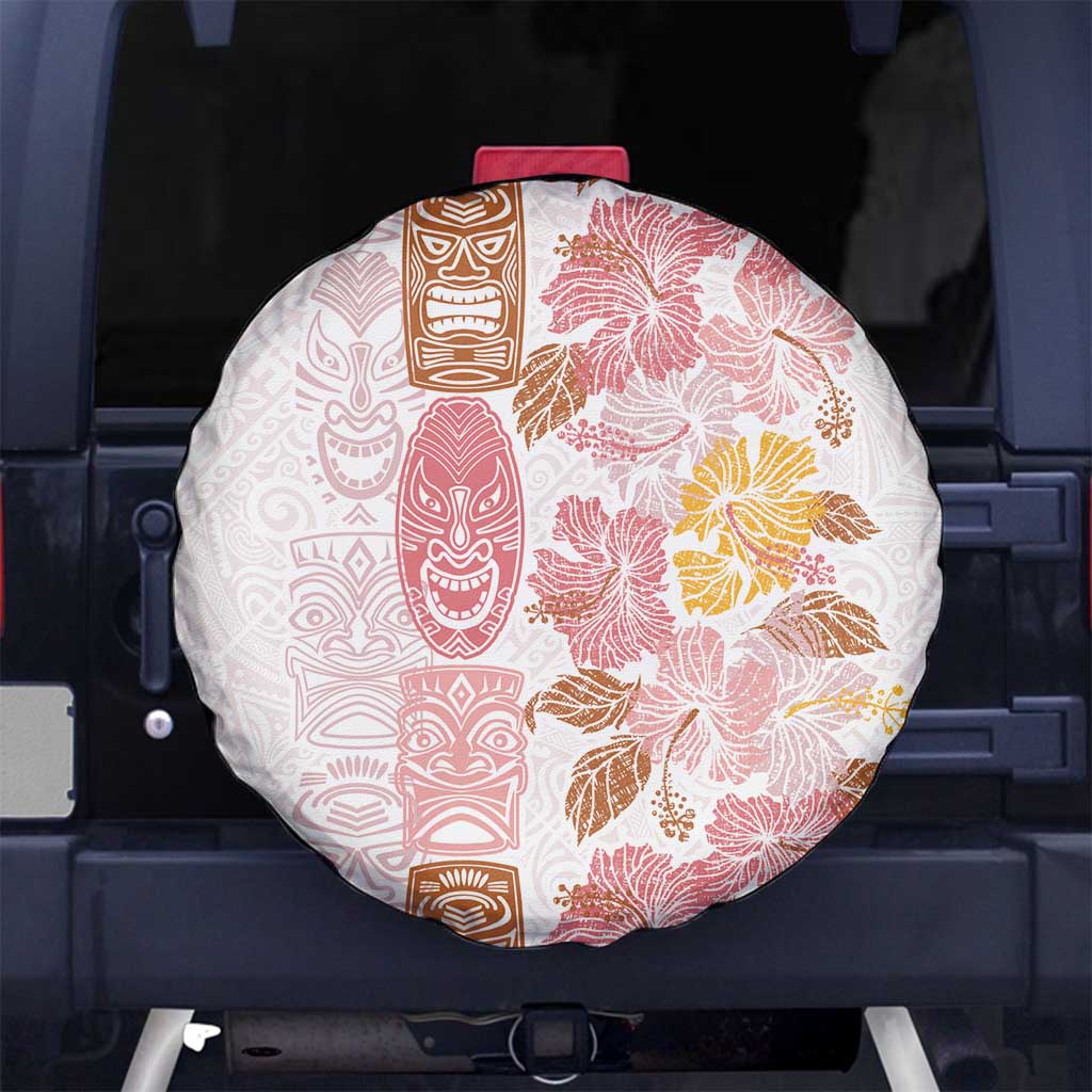 Christmas Aloha Hawaii Tiki Spare Tire Cover Hibiscus Spring Colors - Polynesian Pride
