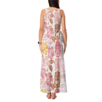 Christmas Aloha Hawaii Tiki Tank Maxi Dress Hibiscus Spring Colors - Polynesian Pride