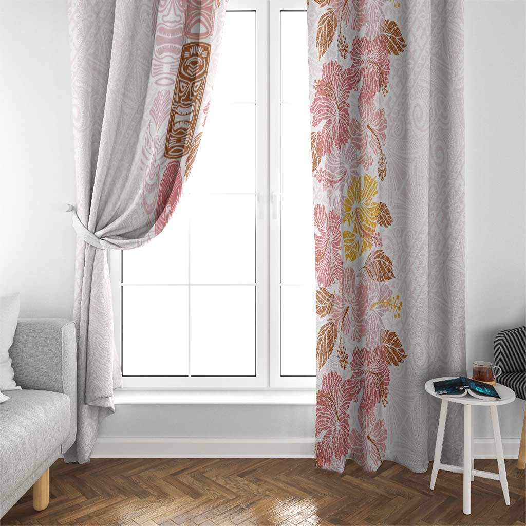 Christmas Aloha Hawaii Tiki Window Curtain Hibiscus Spring Colors LT7 - Polynesian Pride