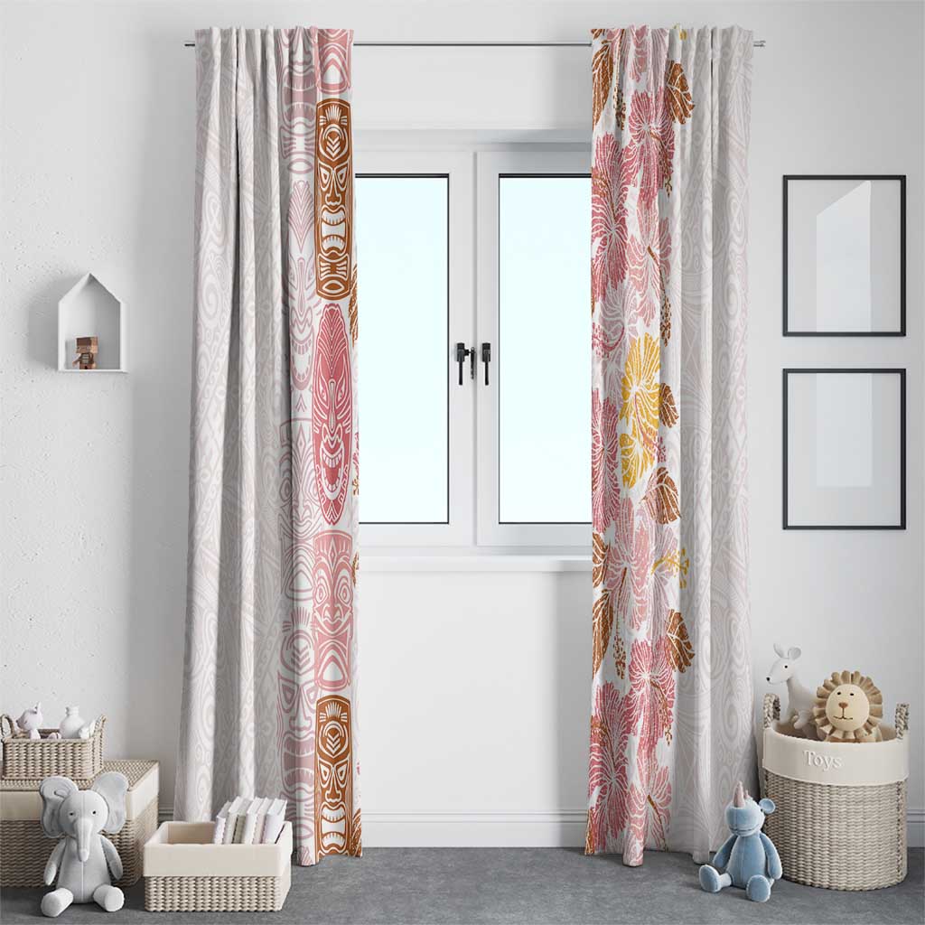 Christmas Aloha Hawaii Tiki Window Curtain Hibiscus Spring Colors LT7 - Polynesian Pride