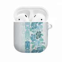 Christmas Aloha Hawaii Tiki AirPods Case Hibiscus Summer Colors - Polynesian Pride