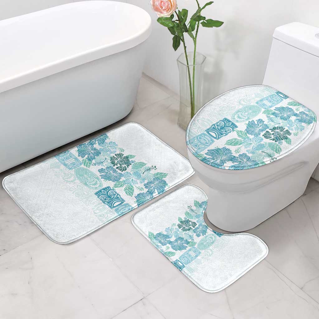 Christmas Aloha Hawaii Tiki Bathroom Set Hibiscus Summer Colors - Polynesian Pride