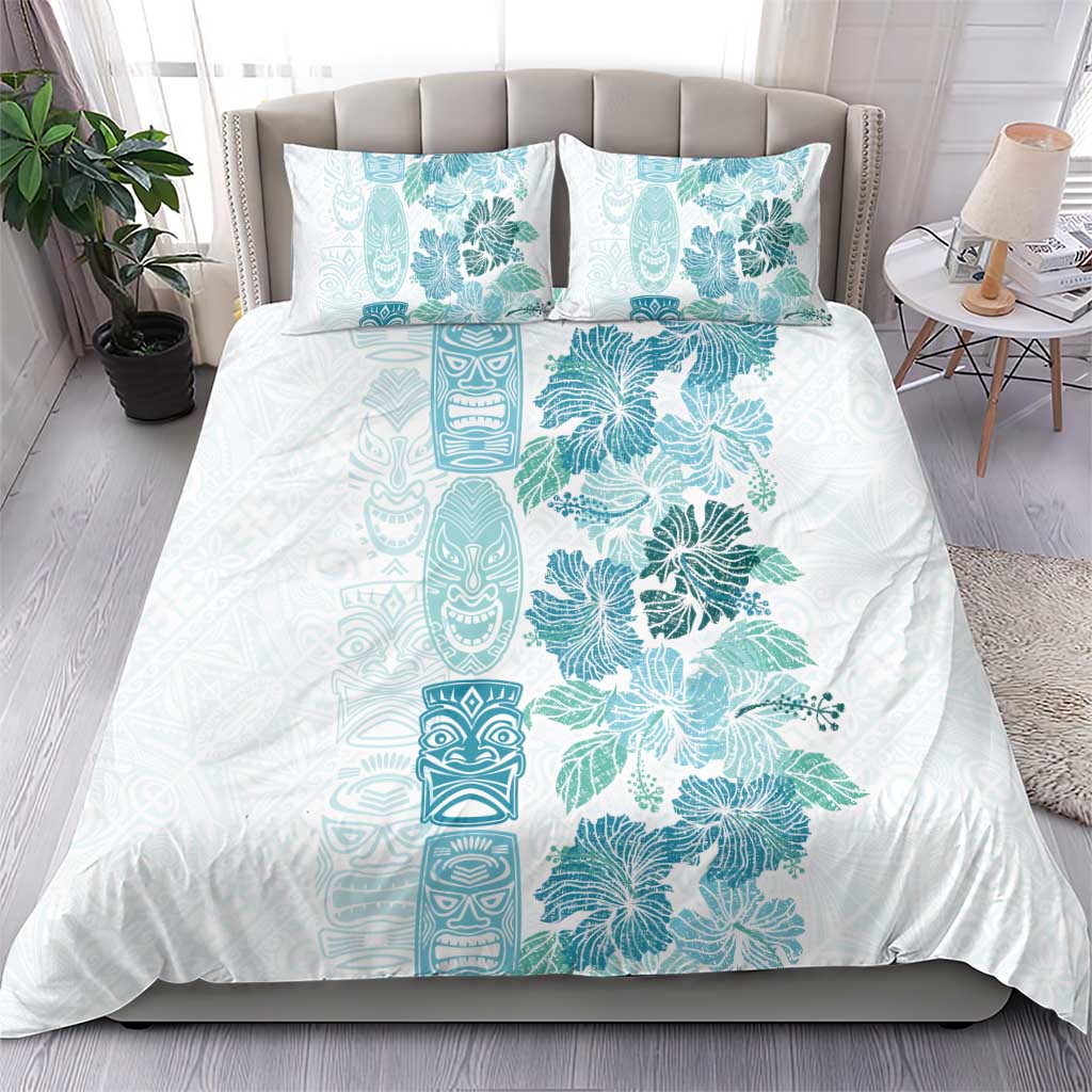 Christmas Aloha Hawaii Tiki Bedding Set Hibiscus Summer Colors - Polynesian Pride