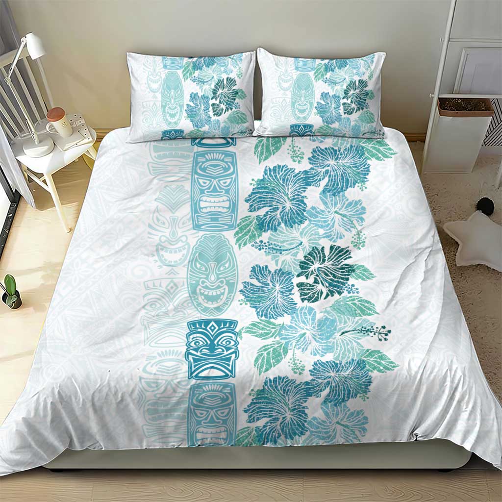 Christmas Aloha Hawaii Tiki Bedding Set Hibiscus Summer Colors - Polynesian Pride