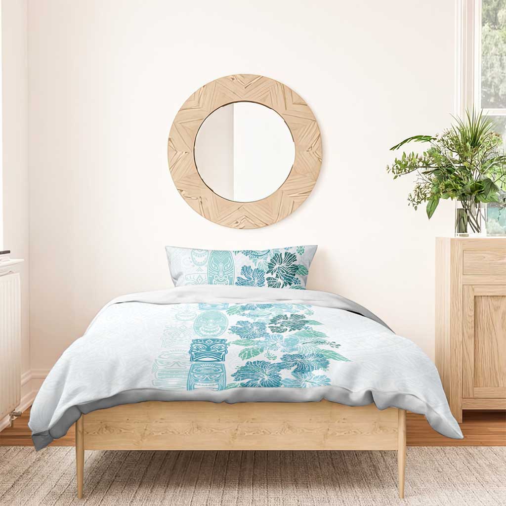 Christmas Aloha Hawaii Tiki Bedding Set Hibiscus Summer Colors - Polynesian Pride