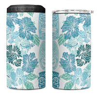 Christmas Aloha Hawaii Tiki 4 in 1 Can Cooler Tumbler Hibiscus Summer Colors - Polynesian Pride