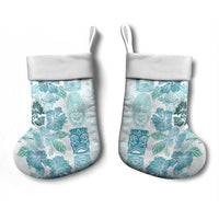 Christmas Aloha Hawaii Tiki Christmas Stocking Hibiscus Summer Colors - Polynesian Pride