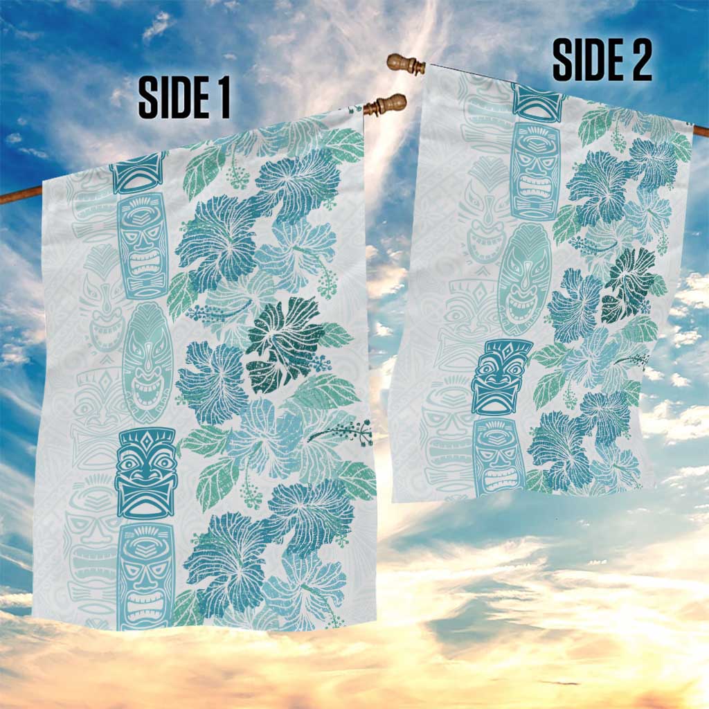 Christmas Aloha Hawaii Tiki Garden Flag Hibiscus Summer Colors - Polynesian Pride