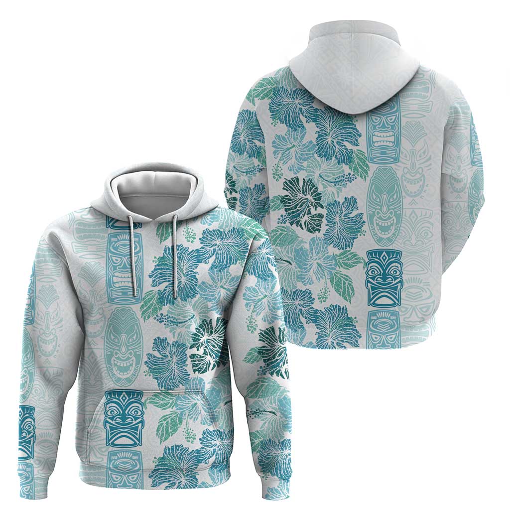 Christmas Aloha Hawaii Tiki Hoodie Hibiscus Summer Colors - Polynesian Pride