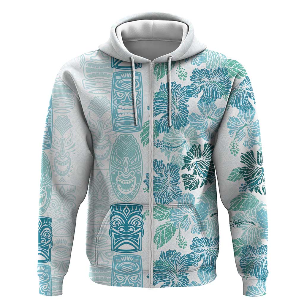 Christmas Aloha Hawaii Tiki Hoodie Hibiscus Summer Colors - Polynesian Pride