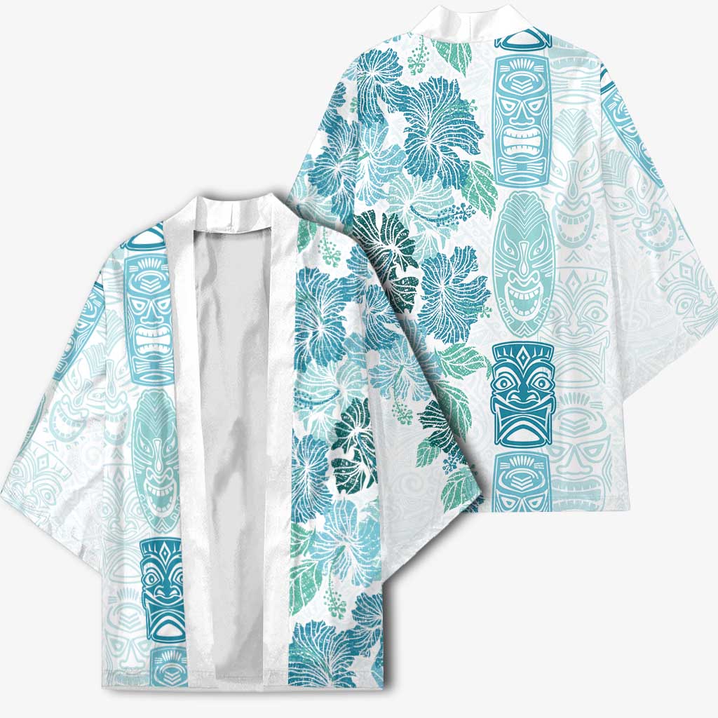 Christmas Aloha Hawaii Tiki Kimono Hibiscus Summer Colors - Polynesian Pride