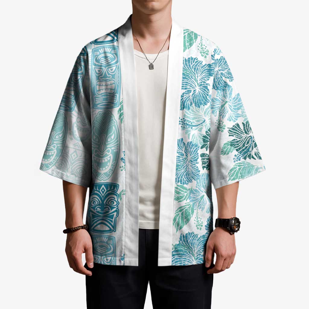 Christmas Aloha Hawaii Tiki Kimono Hibiscus Summer Colors - Polynesian Pride