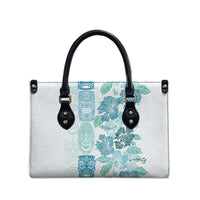 Christmas Aloha Hawaii Tiki Leather Bag Hibiscus Summer Colors - Polynesian Pride