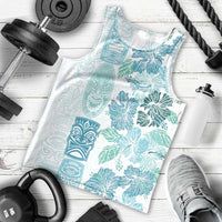 Christmas Aloha Hawaii Tiki Men Tank Top Hibiscus Summer Colors - Polynesian Pride