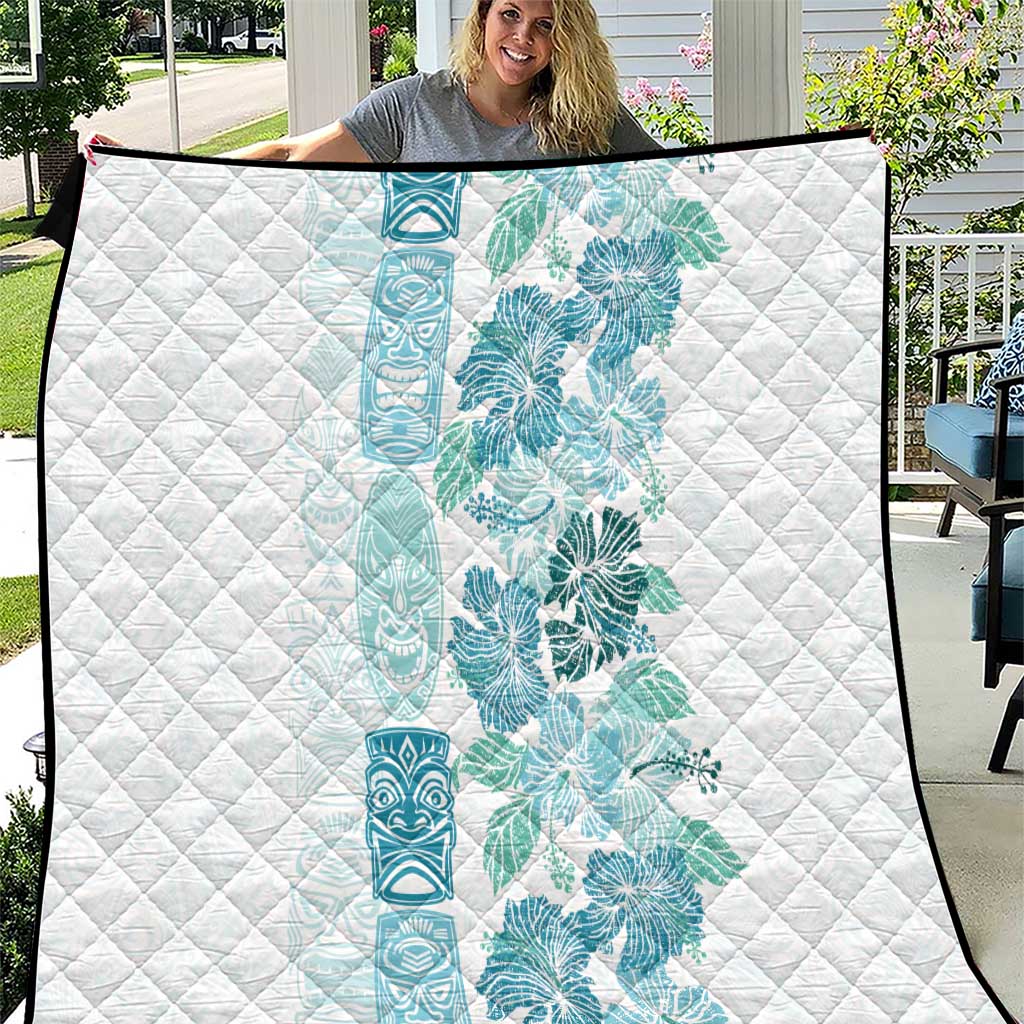 Christmas Aloha Hawaii Tiki Quilt Hibiscus Summer Colors - Polynesian Pride
