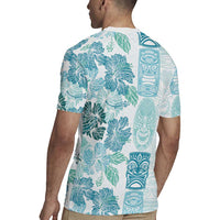 Christmas Aloha Hawaii Tiki Rugby Jersey Hibiscus Summer Colors - Polynesian Pride