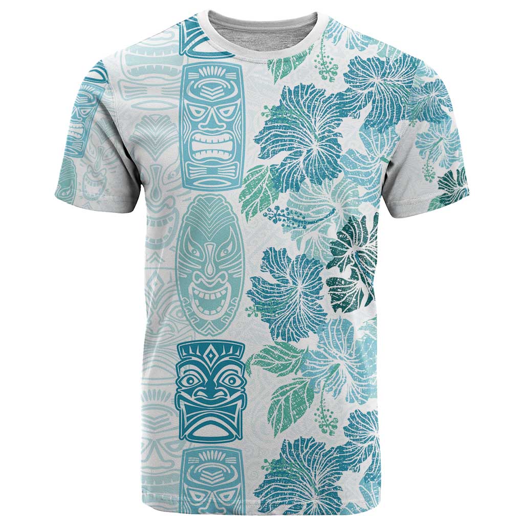 Christmas Aloha Hawaii Tiki T Shirt Hibiscus Summer Colors - Polynesian Pride