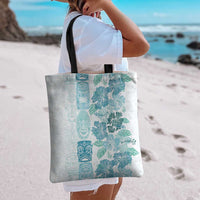 Christmas Aloha Hawaii Tiki Tote Bag Hibiscus Summer Colors - Polynesian Pride