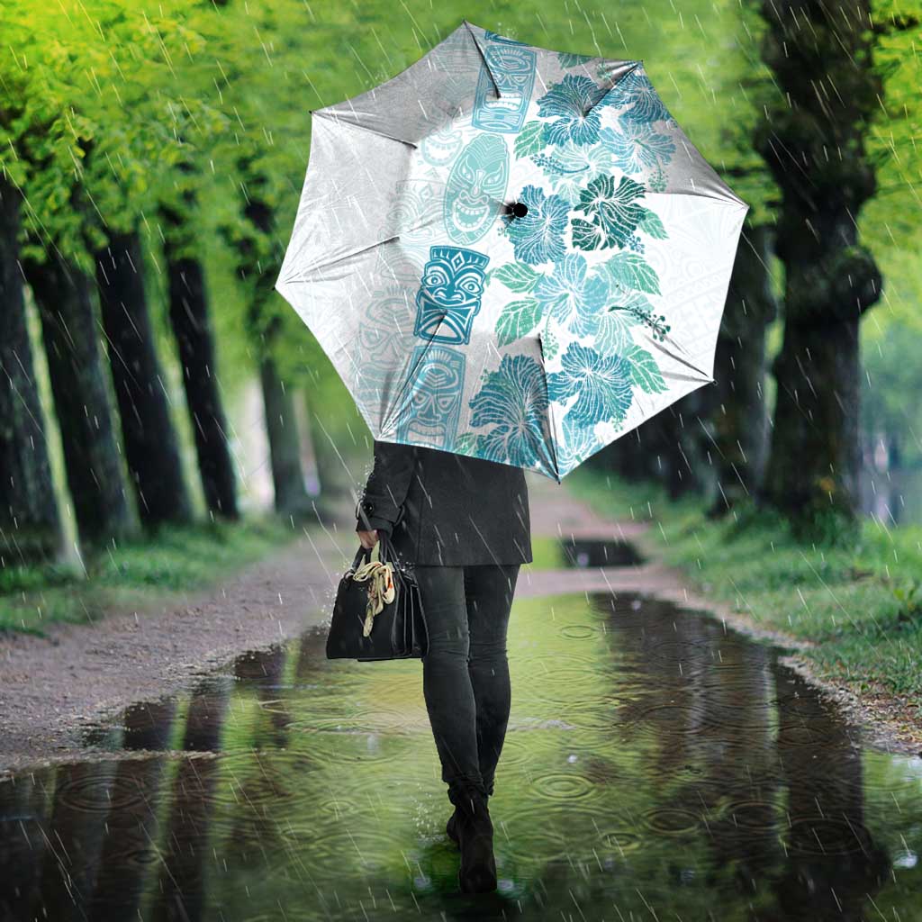 Christmas Aloha Hawaii Tiki Umbrella Hibiscus Summer Colors - Polynesian Pride