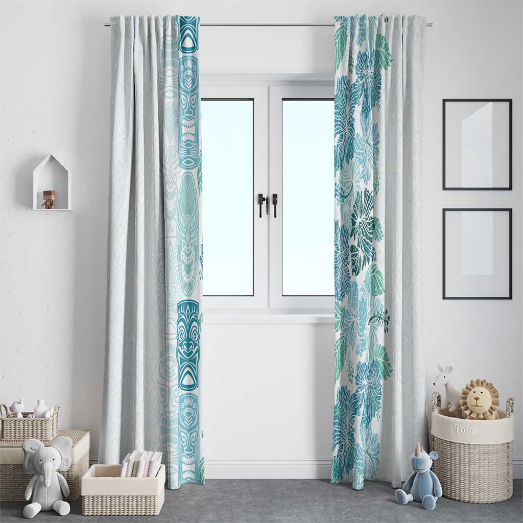 Christmas Aloha Hawaii Tiki Window Curtain Hibiscus Summer Colors LT7 - Polynesian Pride