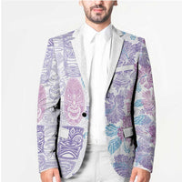 Christmas Aloha Hawaii Tiki Blazer Hibiscus Winter Colors LT7 - Polynesian Pride