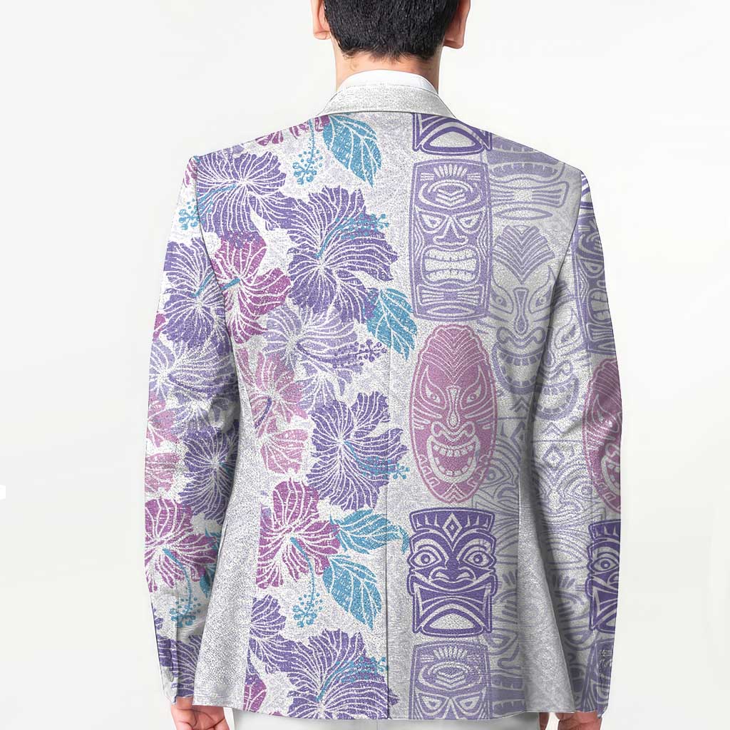 Christmas Aloha Hawaii Tiki Blazer Hibiscus Winter Colors LT7 - Polynesian Pride