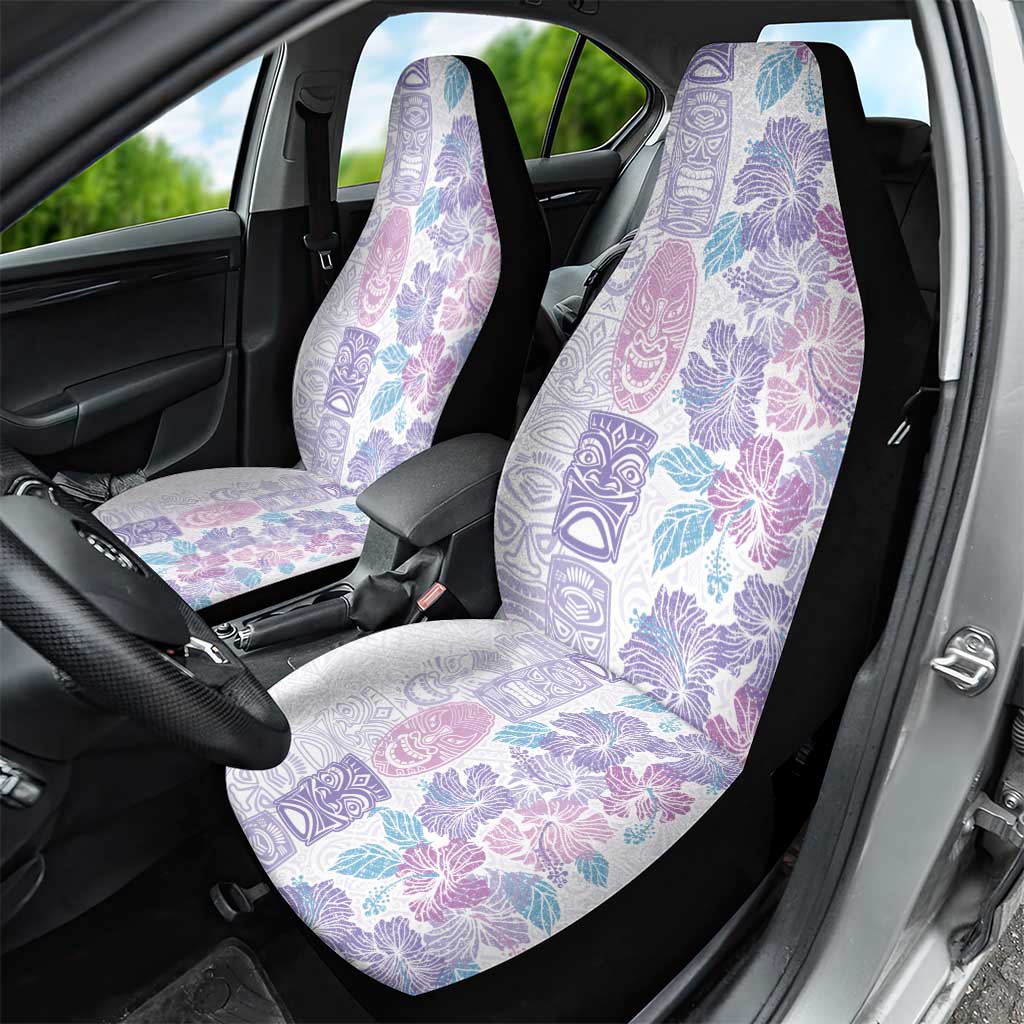Christmas Aloha Hawaii Tiki Car Seat Cover Hibiscus Winter Colors - Polynesian Pride