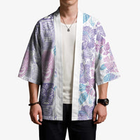 Christmas Aloha Hawaii Tiki Kimono Hibiscus Winter Colors - Polynesian Pride