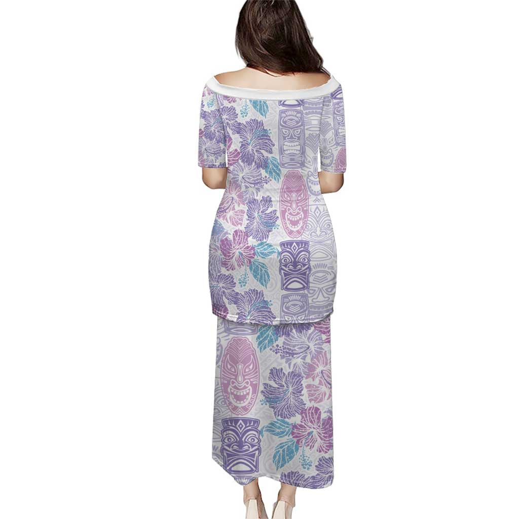 Christmas Aloha Hawaii Tiki Puletasi Hibiscus Winter Colors LT7 - Polynesian Pride