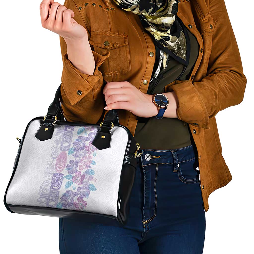 Christmas Aloha Hawaii Tiki Shoulder Handbag Hibiscus Winter Colors - Polynesian Pride