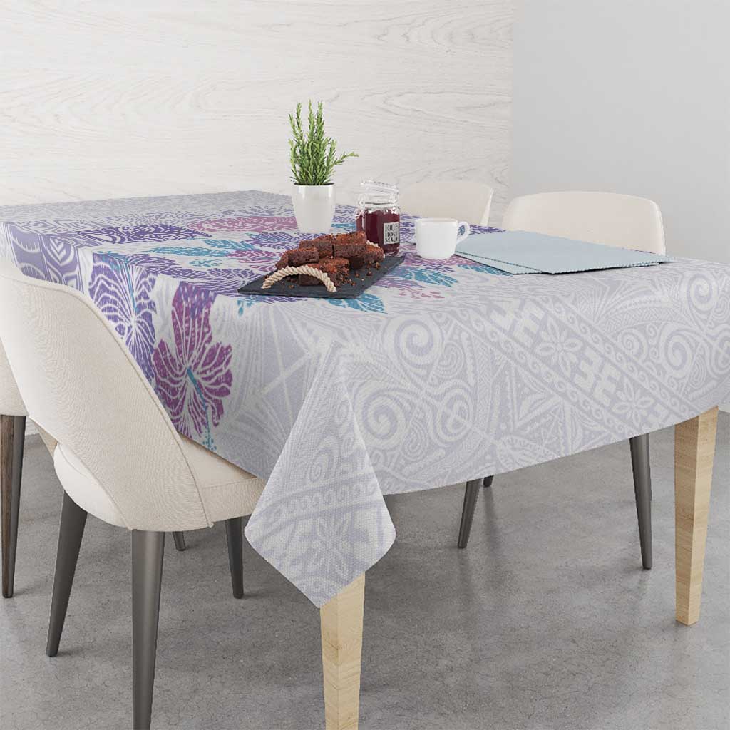 Christmas Aloha Hawaii Tiki Tablecloth Hibiscus Winter Colors LT7 - Polynesian Pride