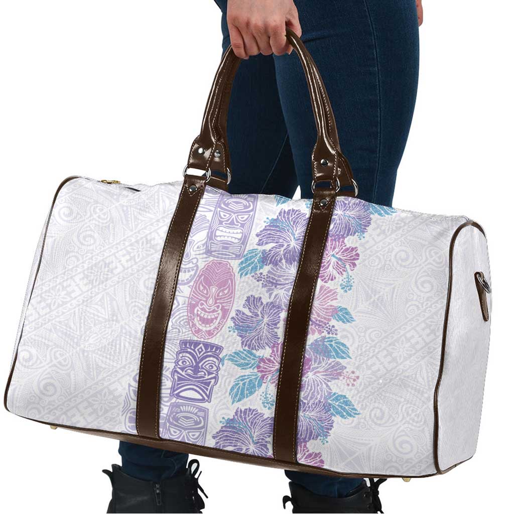 Christmas Aloha Hawaii Tiki Travel Bag Hibiscus Winter Colors - Polynesian Pride