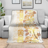Christmas Aloha Hawaii Tiki Blanket Hibiscus Autumn Colors - Polynesian Pride