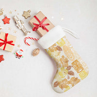 Christmas Aloha Hawaii Tiki Christmas Stocking Hibiscus Autumn Colors - Polynesian Pride