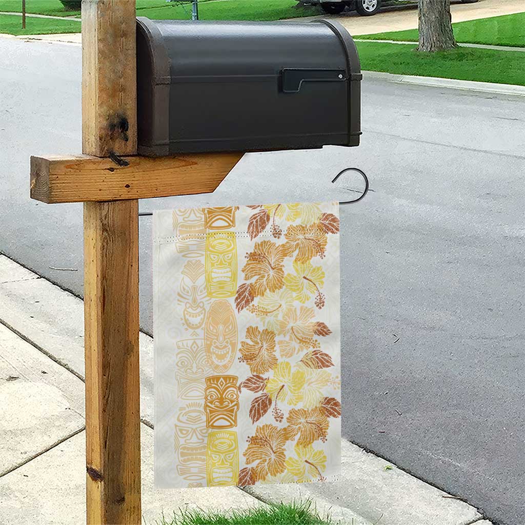 Christmas Aloha Hawaii Tiki Garden Flag Hibiscus Autumn Colors - Polynesian Pride