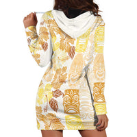 Christmas Aloha Hawaii Tiki Hoodie Dress Hibiscus Autumn Colors - Polynesian Pride