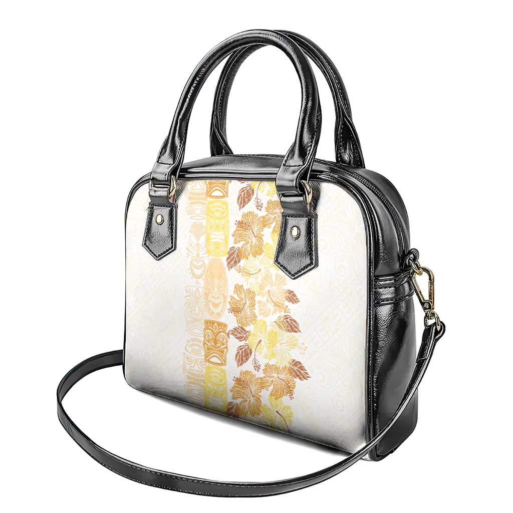 Christmas Aloha Hawaii Tiki Shoulder Handbag Hibiscus Autumn Colors - Polynesian Pride