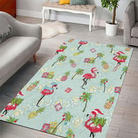 Aloha Hawaii Christmas Seamless Area Rug Plumeria Lei