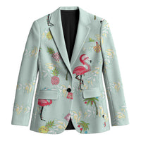 Aloha Hawaii Christmas Seamless Blazer Plumeria Lei