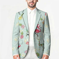 Aloha Hawaii Christmas Seamless Blazer Plumeria Lei