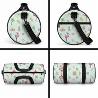 Aloha Hawaii Christmas Seamless Duffle Bag Plumeria Lei