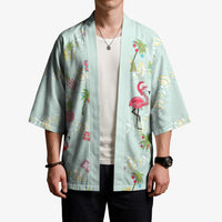 Aloha Hawaii Christmas Seamless Kimono Plumeria Lei LT7 - Polynesian Pride