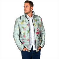 Aloha Hawaii Christmas Seamless Padded Jacket Plumeria Lei