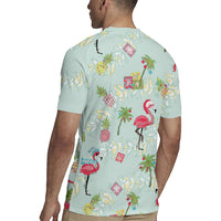 Aloha Hawaii Christmas Seamless Rugby Jersey Plumeria Lei LT7 - Polynesian Pride