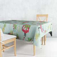 Aloha Hawaii Christmas Seamless Tablecloth Plumeria Lei
